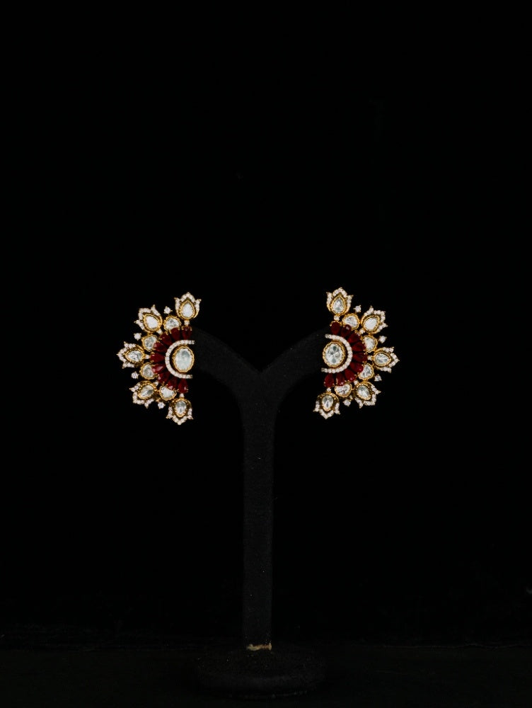 Moissanite Earrings ( Ear Cuff 04 )