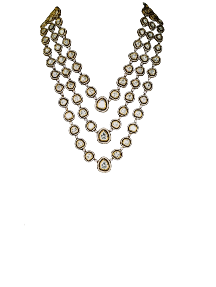 Moissanite long necklace 05