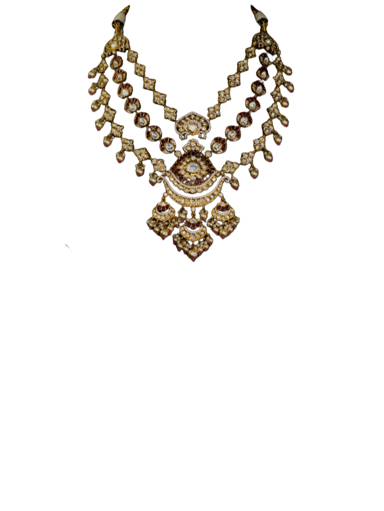 Moissanite long necklace 08