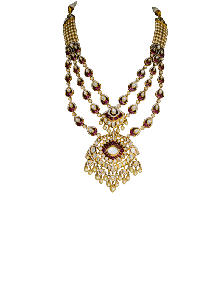Moissanite long necklace 09