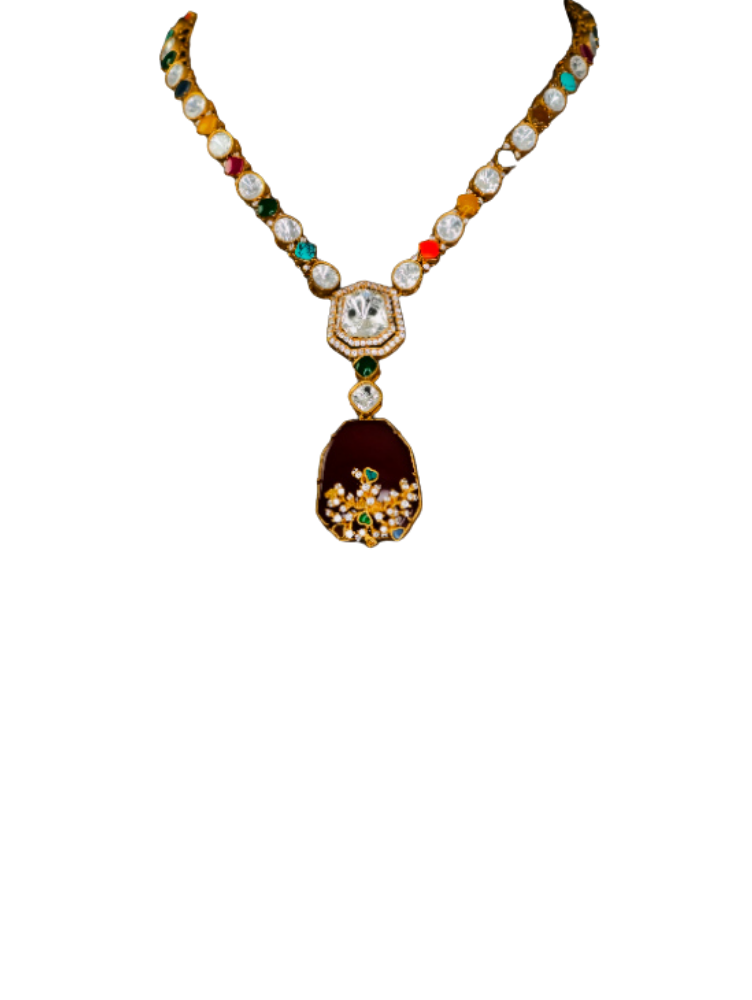 Moissanite long necklace 23