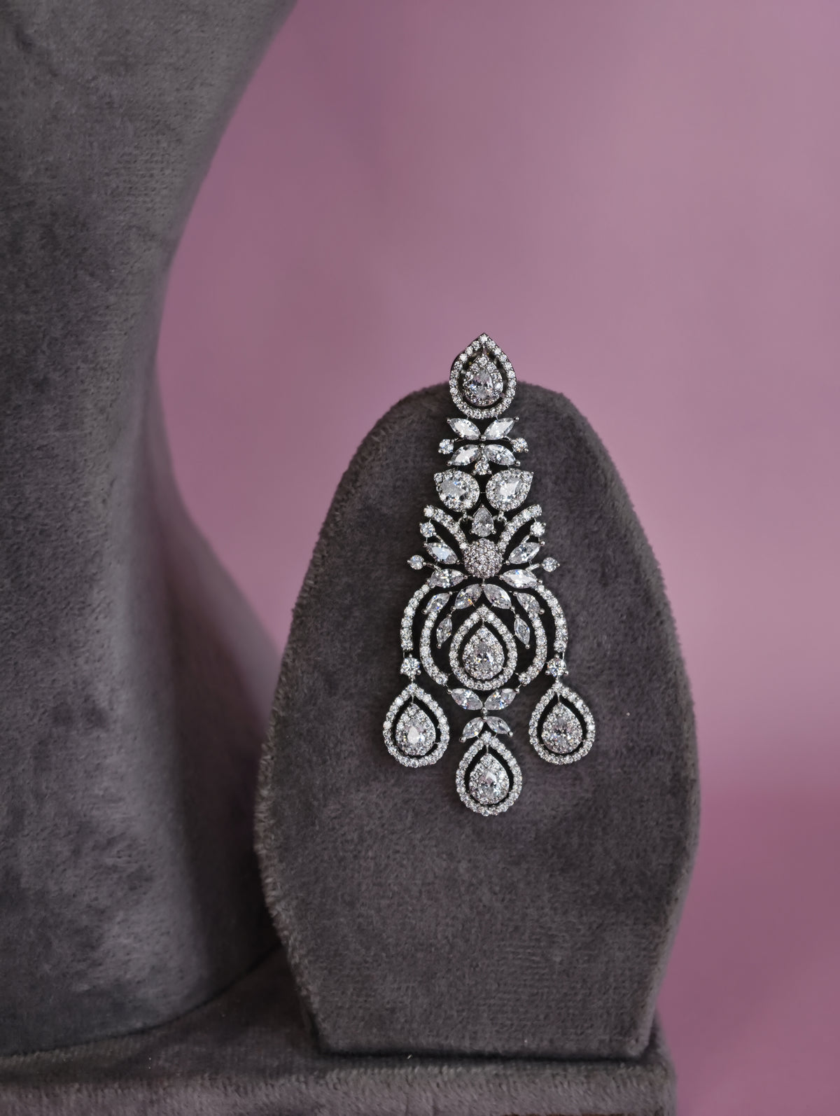 Sitara Diamond-Finish Zircon Choker & Earring Set