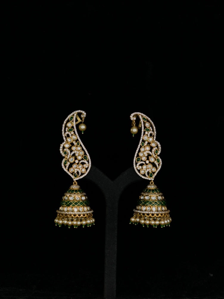 Moissanite Earrings ( Ear Cuffs 03 )