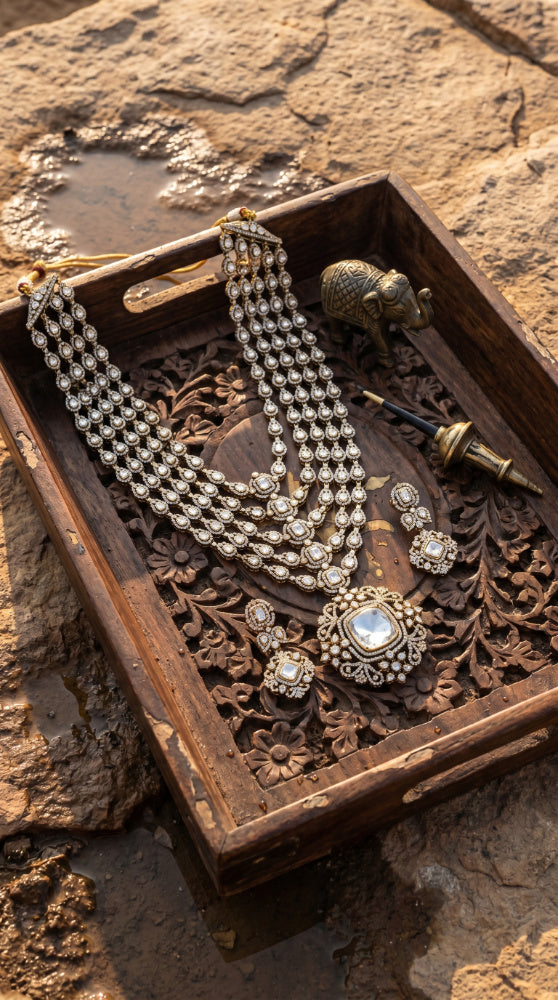 Moissanite long necklace 03