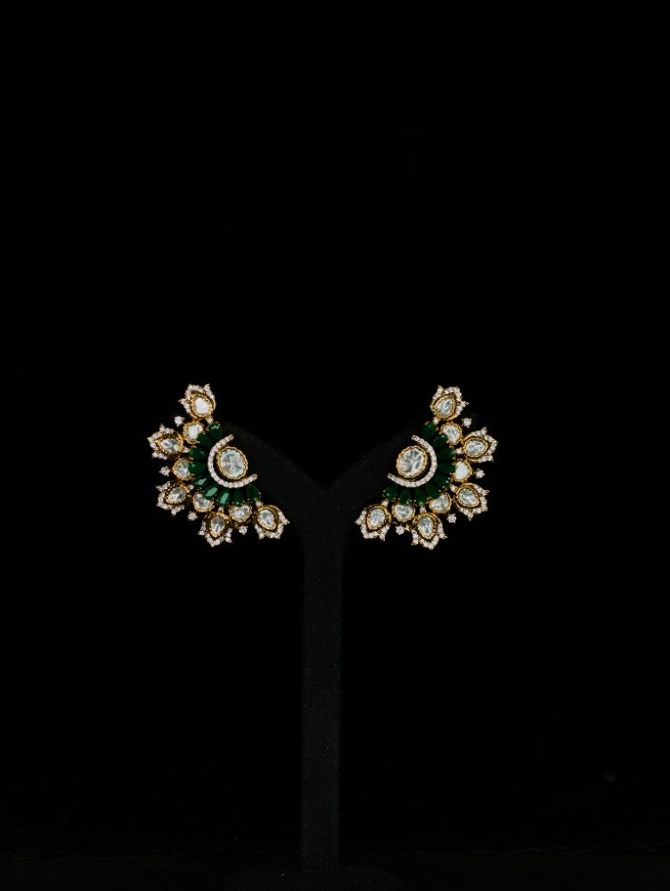 Moissanite Earrings ( Ear Cuff 05 )