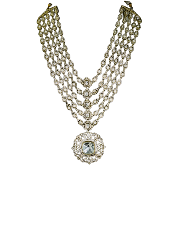 Moissanite long necklace 03