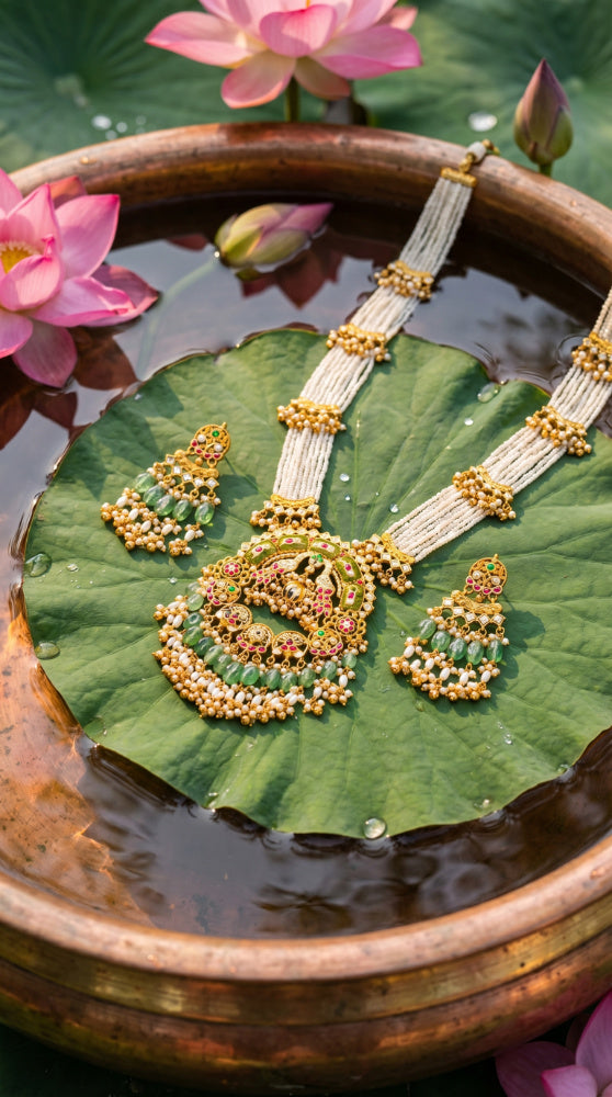 Rajwadi Long necklaces 09