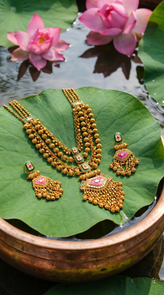 Rajwadi Long necklaces 01