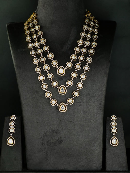 Moissanite long necklace 05