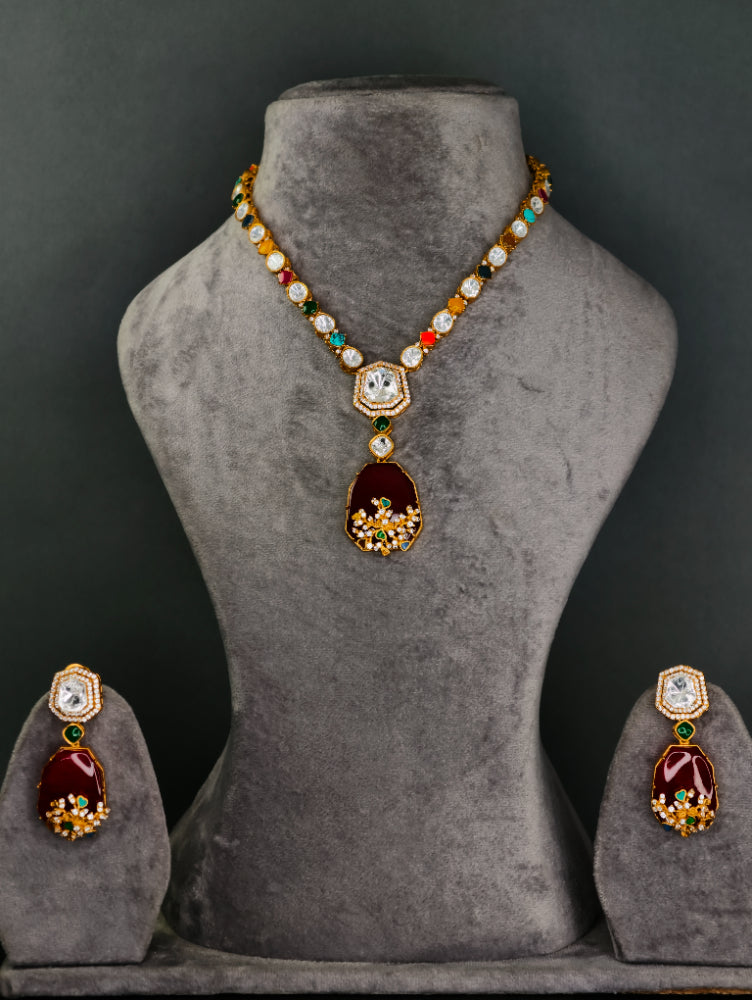 Moissanite long necklace 23