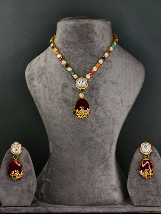 Moissanite long necklace 23