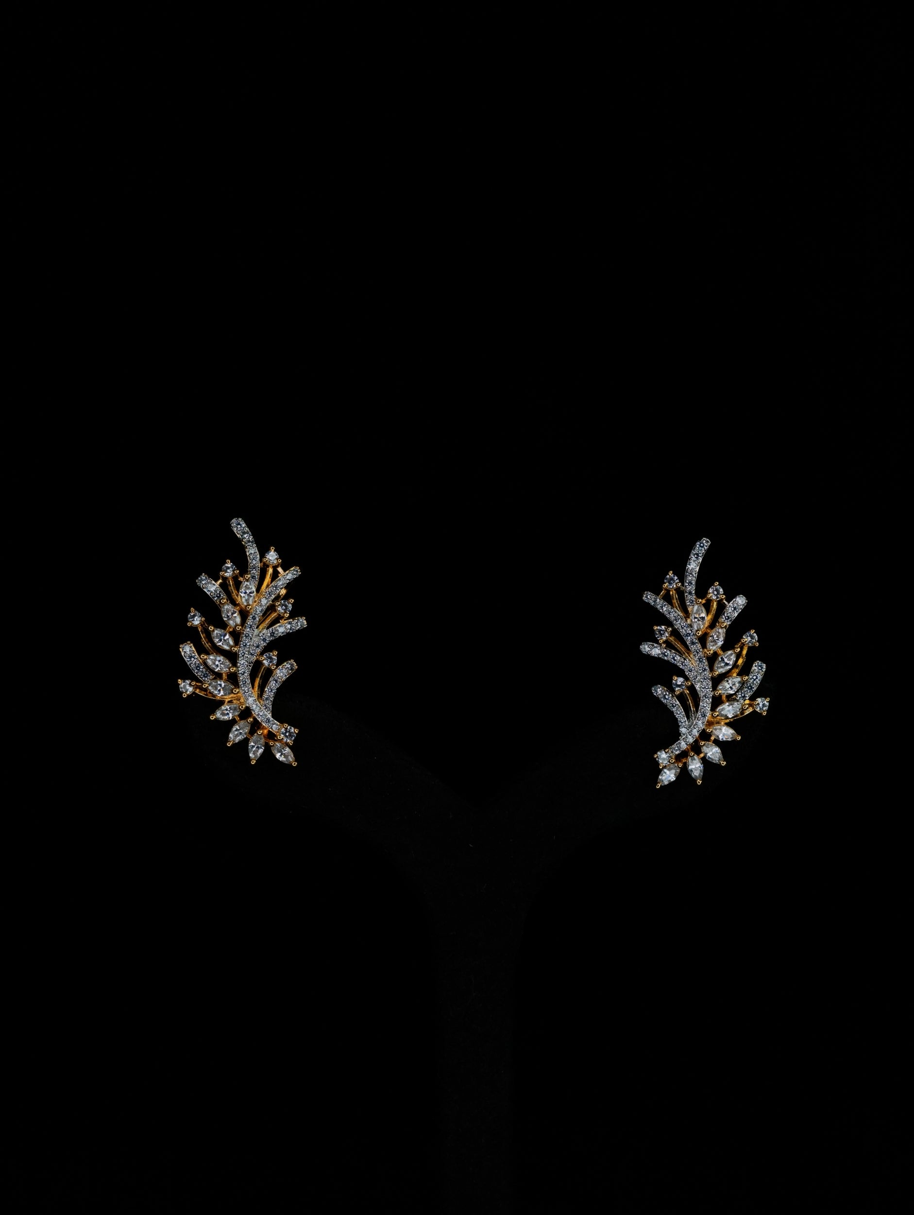 Moissanite Earrings ( Ear Cuffs 51 )