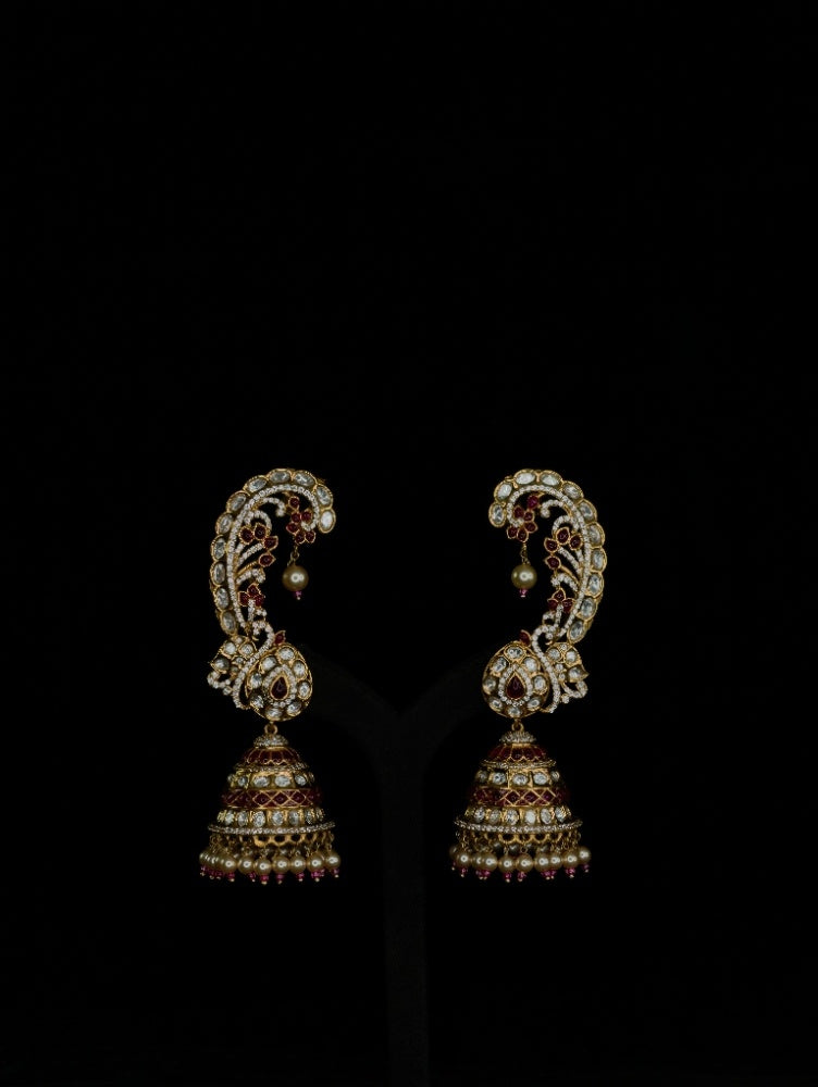 Moissanite Earrings ( Ear Cuffs 01 )