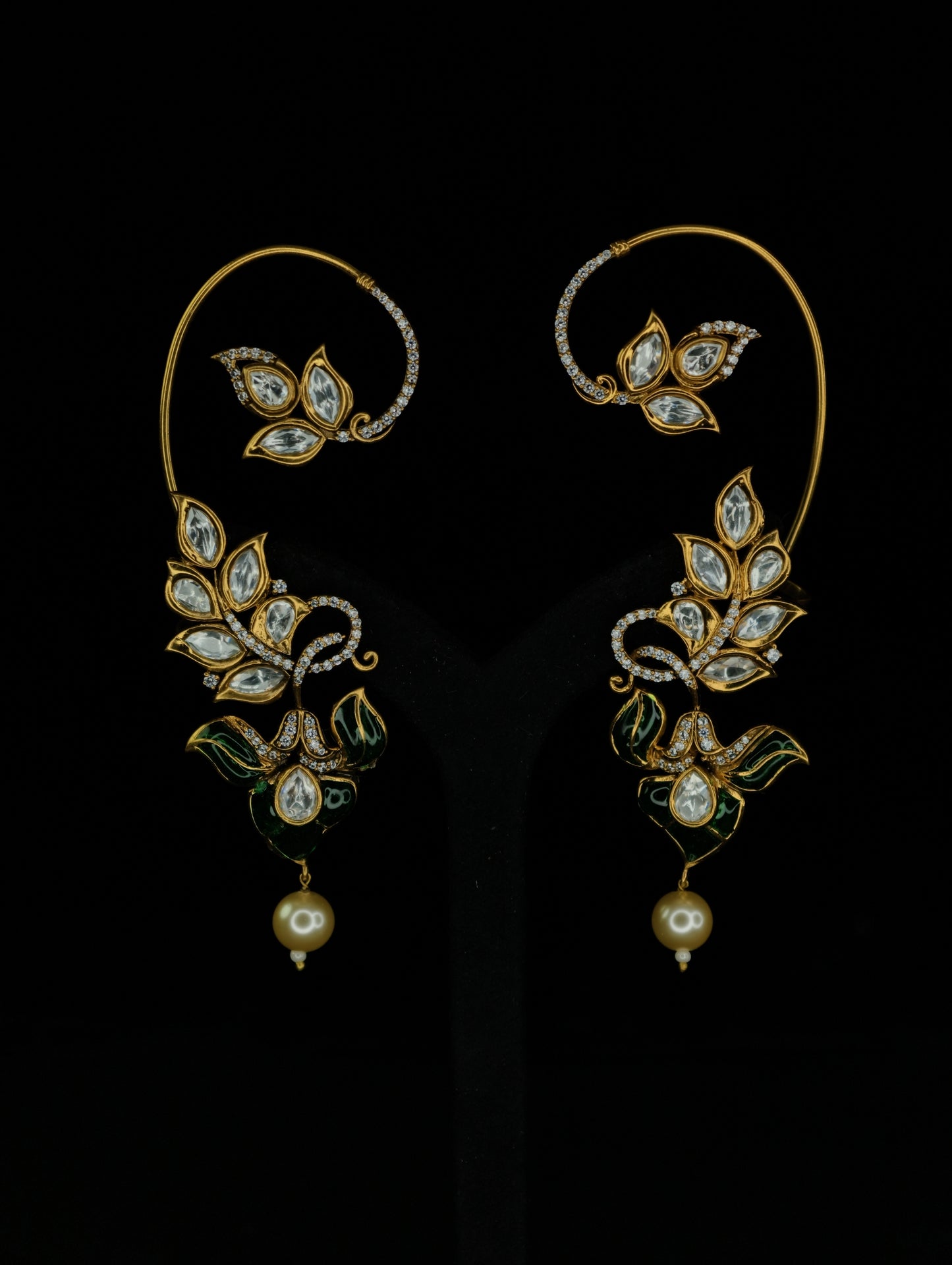 Moissanite Earrings ( Ear Cuffs 26 )