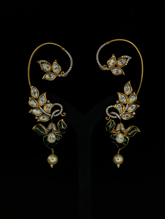 Moissanite Earrings ( Ear Cuffs 26 )