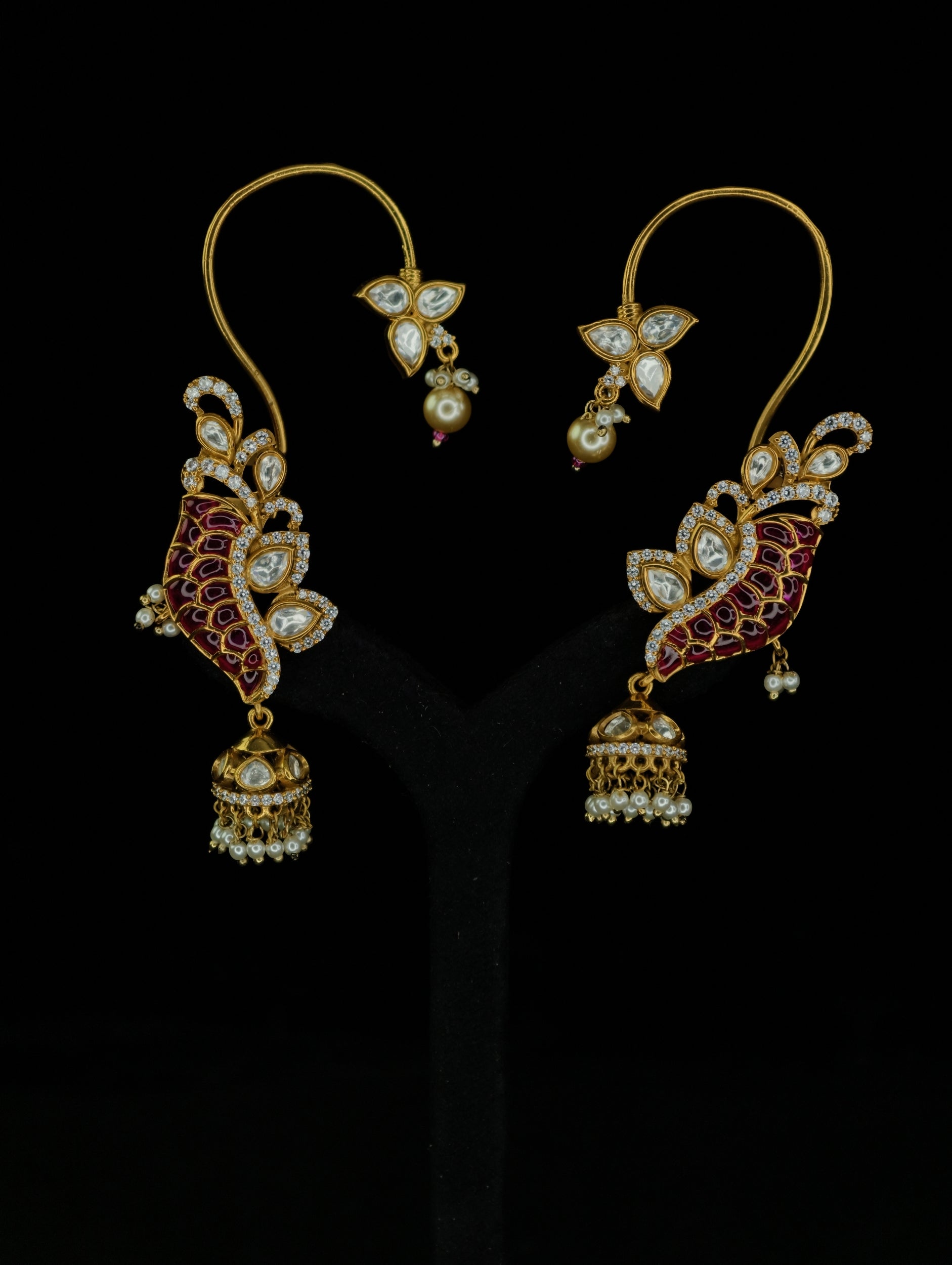 Moissanite Earrings ( Ear Cuffs 28 )