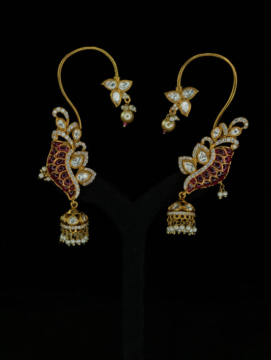 Moissanite Earrings ( Ear Cuffs 28 )