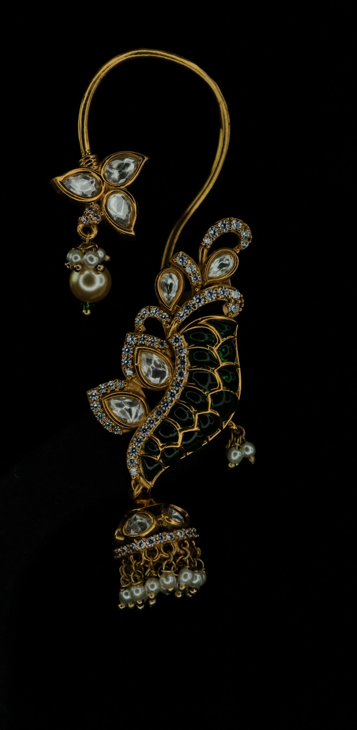 Moissanite Earrings ( Ear Cuffs 34 )