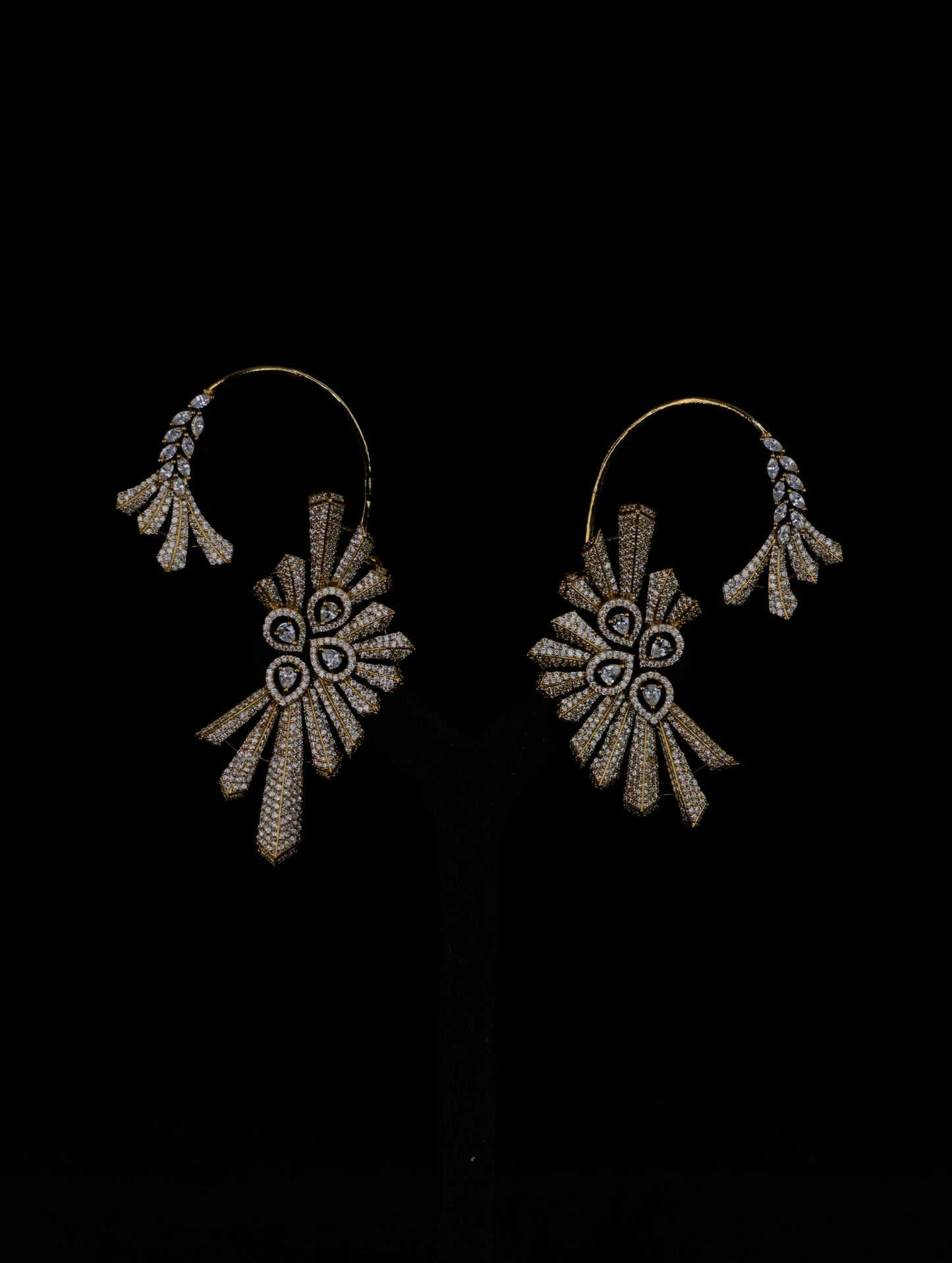 Moissanite Earrings ( Ear Cuffs 37 )