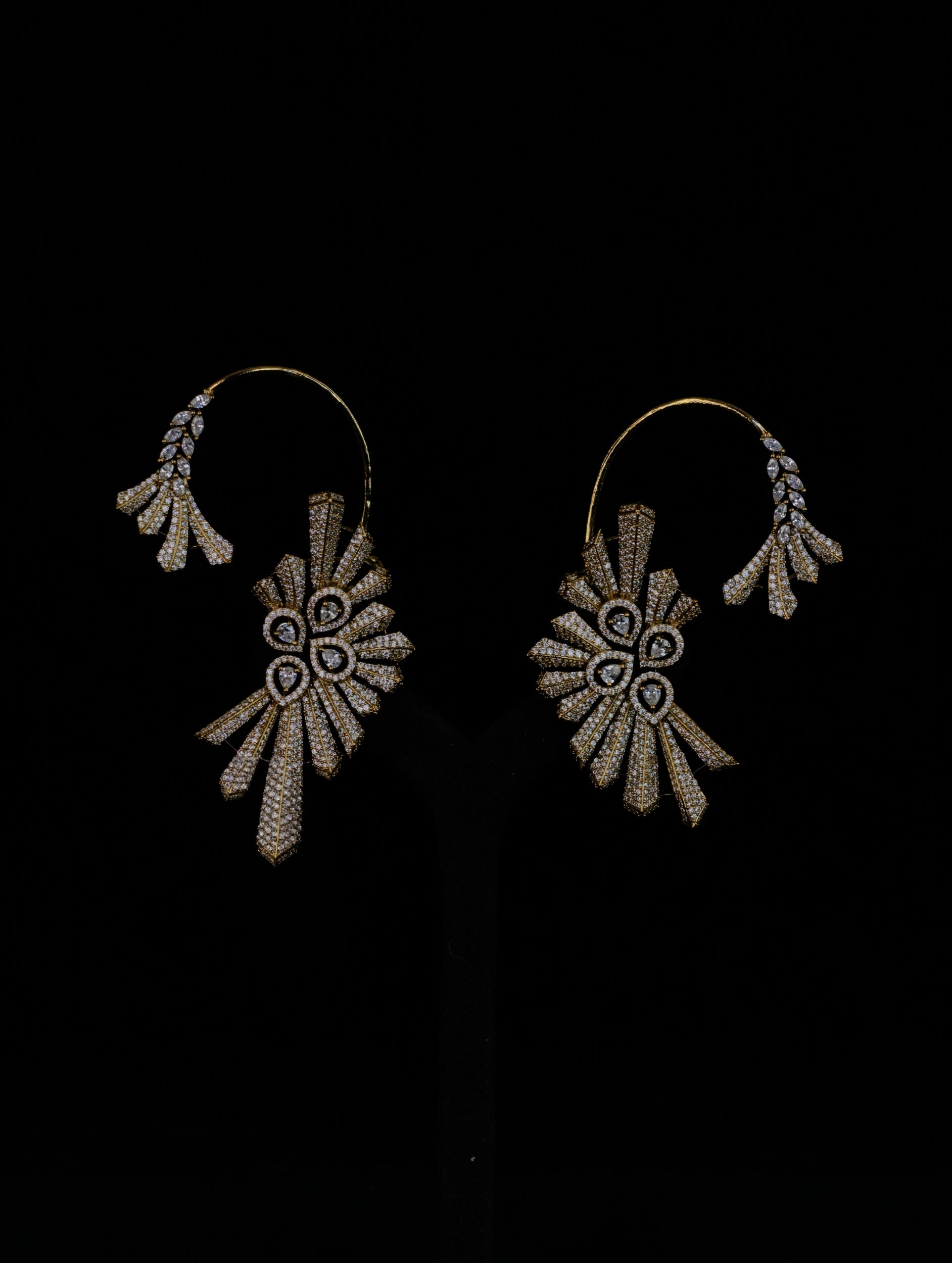 Moissanite Earrings ( Ear Cuffs 37 )