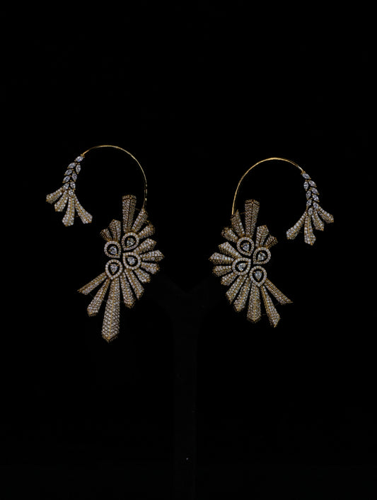 Moissanite Earrings ( Ear Cuffs 37 )