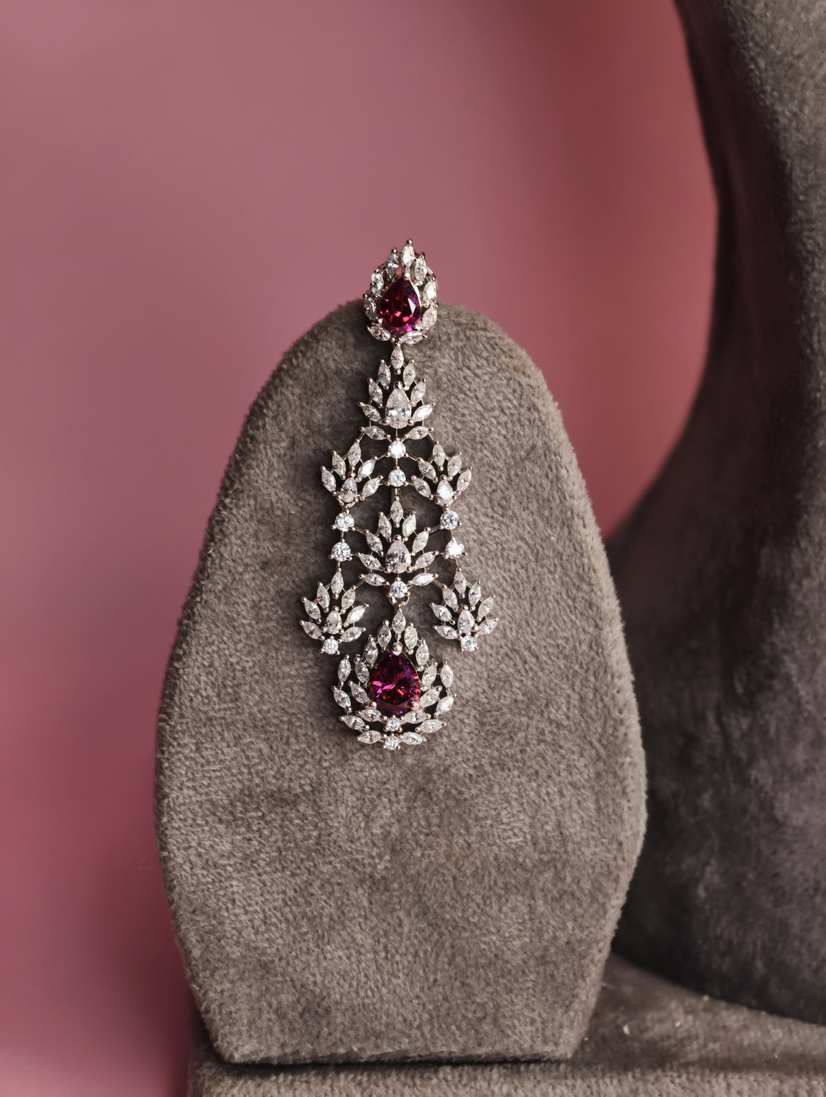 Ruby Zircon NECKLACE SET