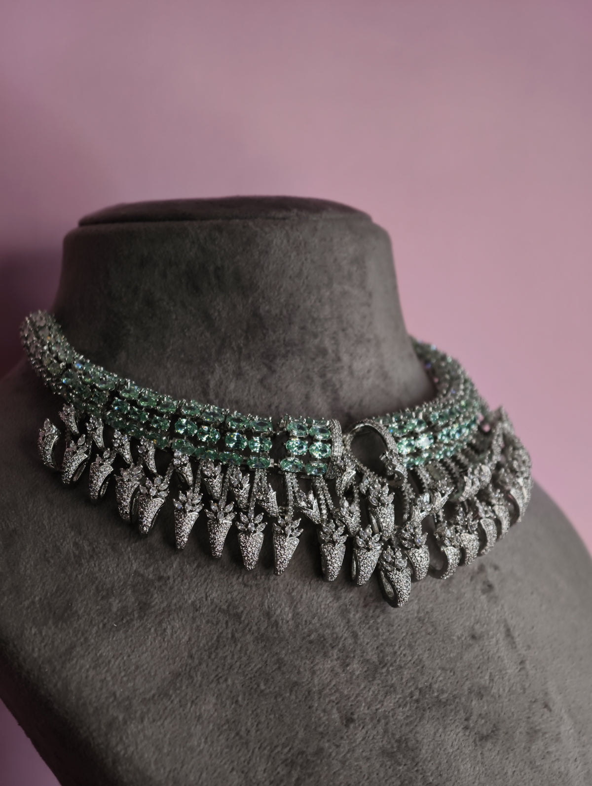 Russian Emerald Mint Green Necklace
