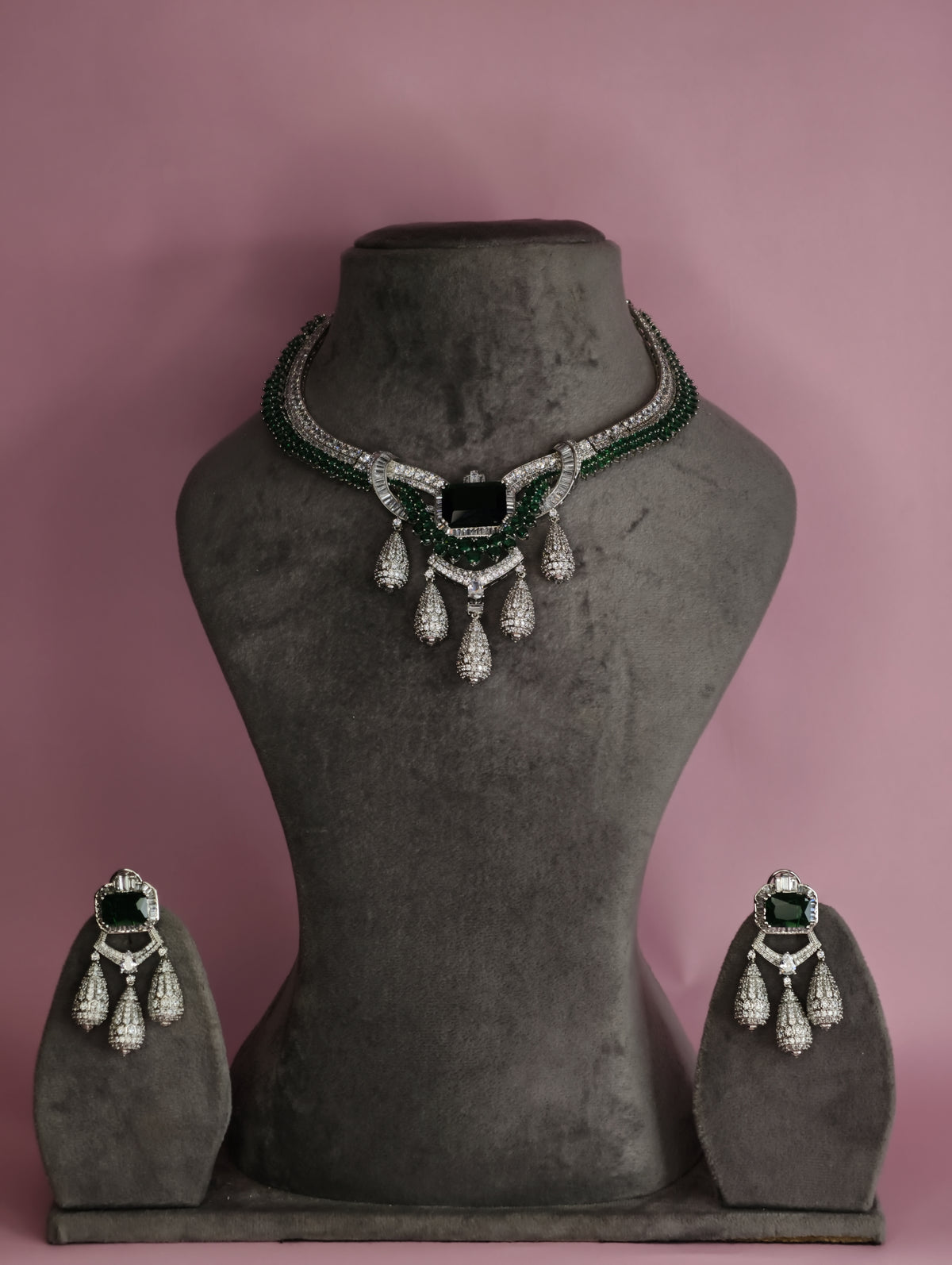 Emerald Zircon Necklace
