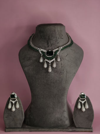 Emerald Zircon Necklace