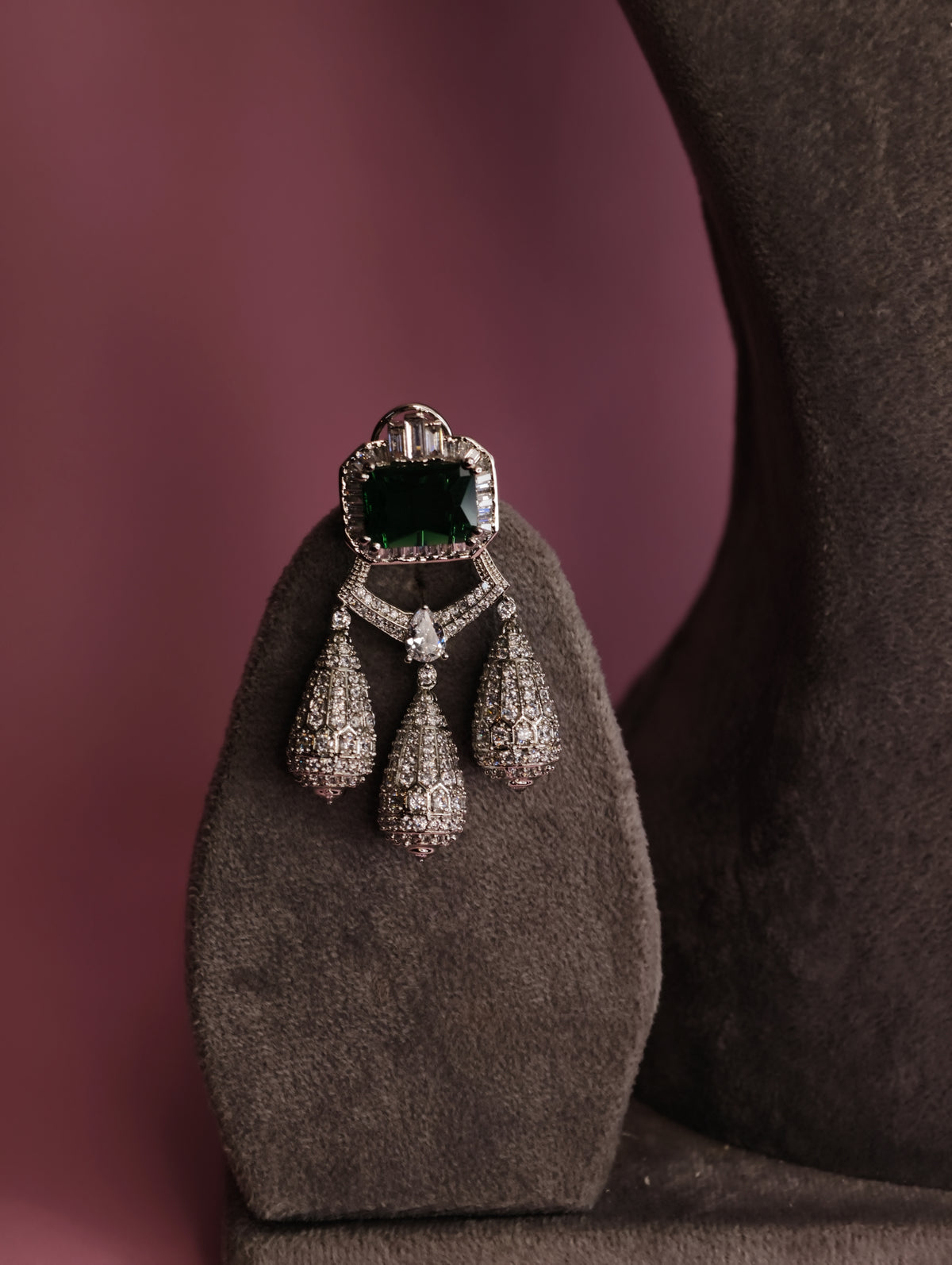 Emerald Zircon Necklace