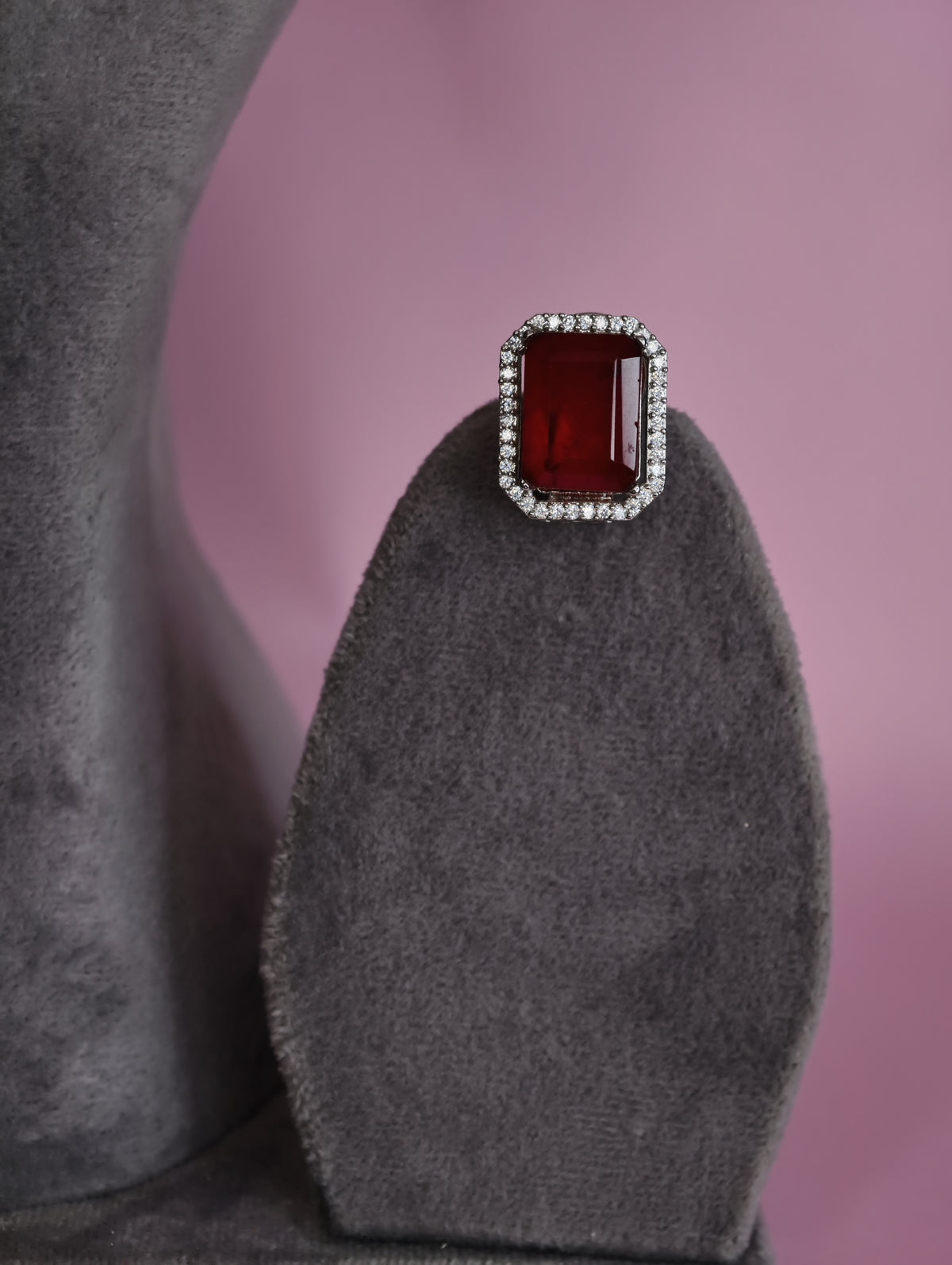 Ruby Mini Solitaire Necklace