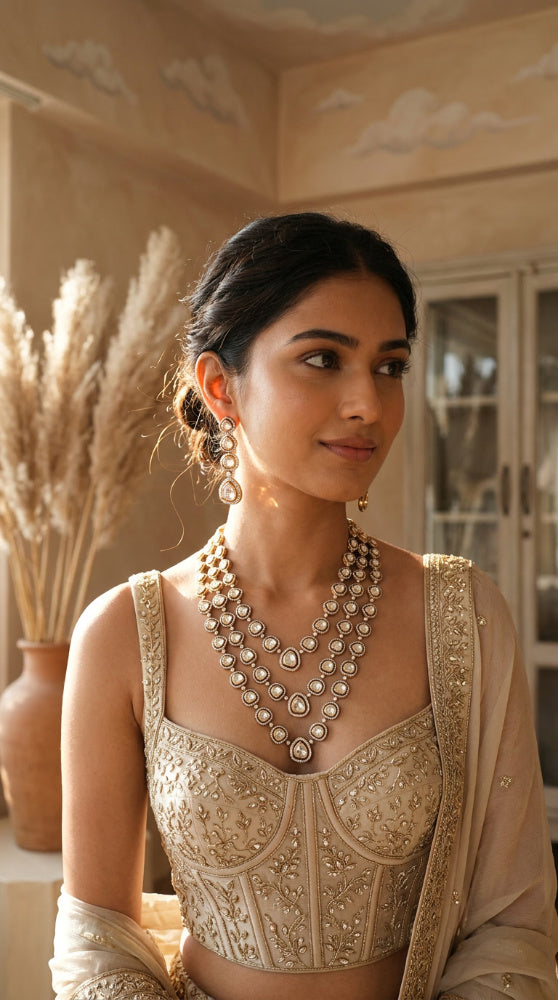 Moissanite long necklace 05