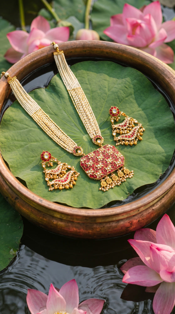 Rajwadi Long necklaces 03