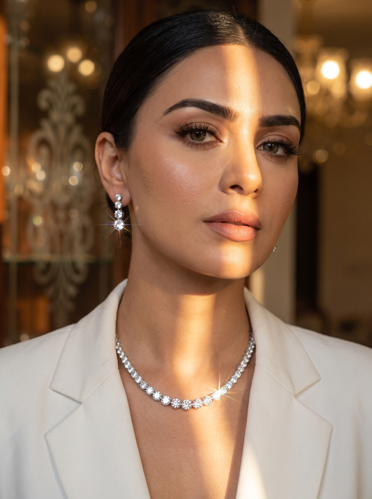 AM to PM Solitaire Necklace Set