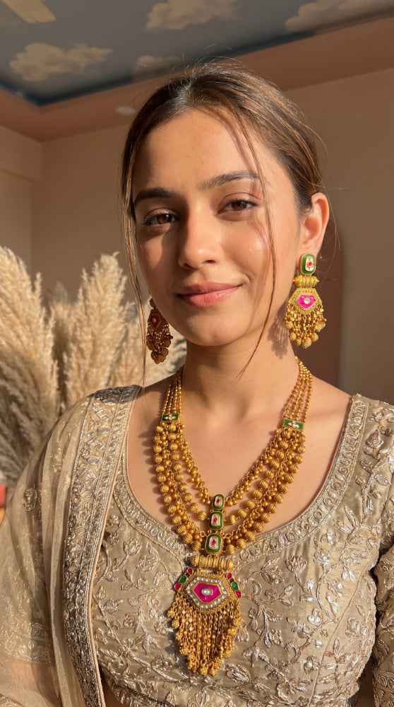 Rajwadi Long necklaces 01